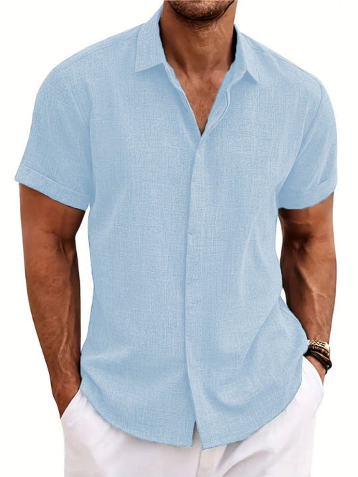 Men’s Short Sleeve Button-Up Shirt | Casual